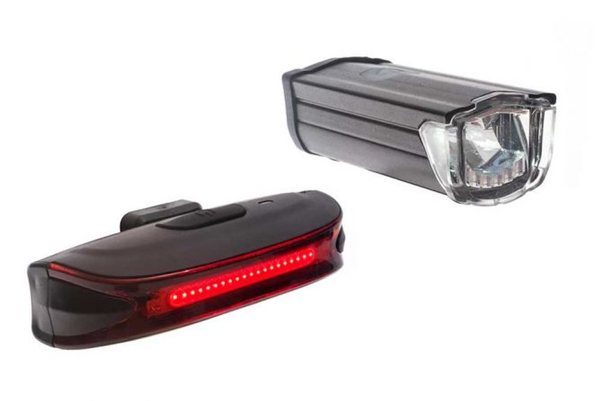 Picture of two Raleigh bike lights.
