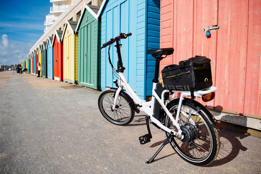 Picture of a foldable ebike 
