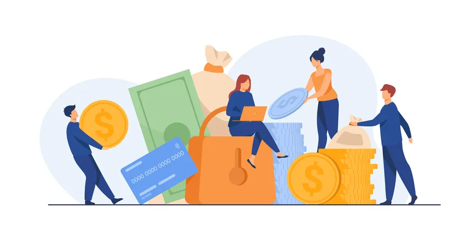 personnes qui manipulent argent dépôt garantie