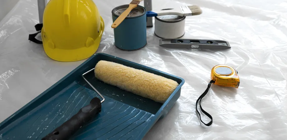 casque accessoires de peintures travaux