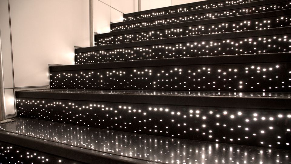 Pandora Risers Pandora Illuminated Stair Risers and Treads | Sensitile