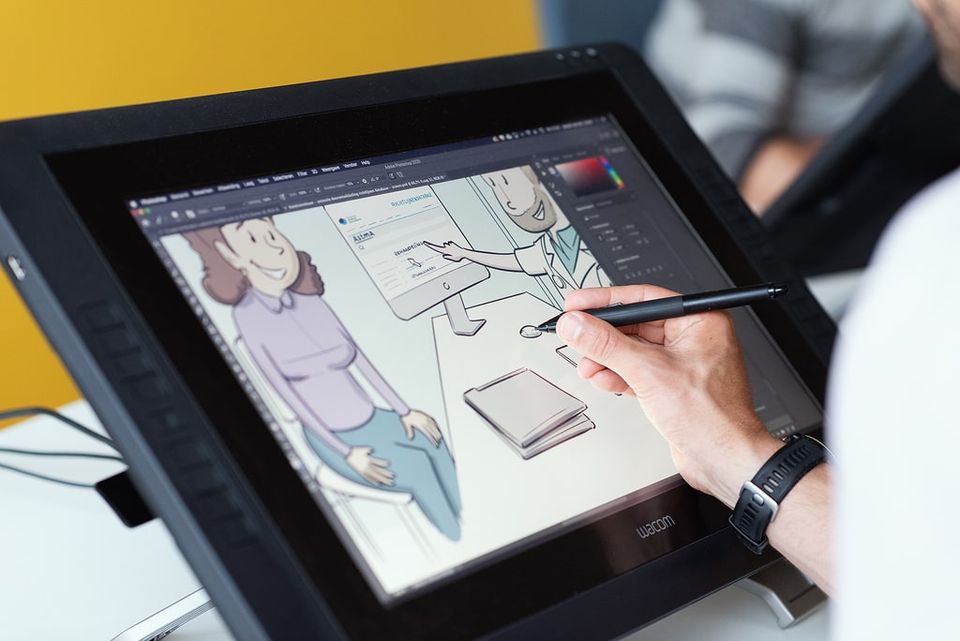 Visueel Denken wacom tekenen proces praatplaat animatie ontwikkelen Den Haag zakelijke tekenaar inhuren