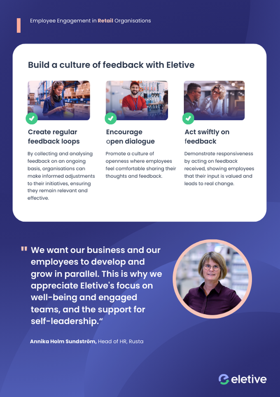 Employee Engagement in Retail Organisations | Eletive