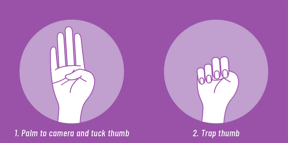 Women's Foundation promotes hand signal to ask for help if at risk for  domestic violence - COVID Kindness