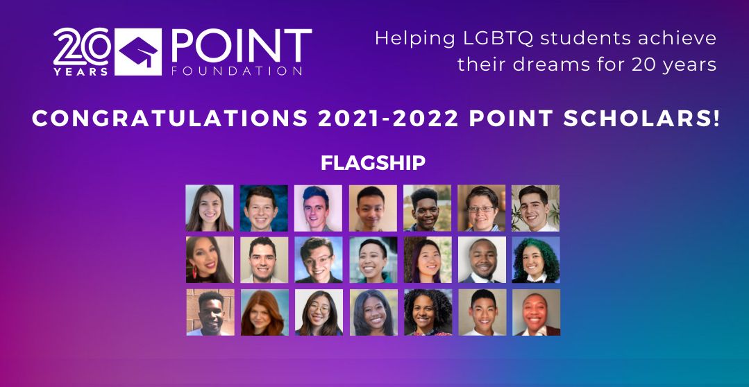 picture of Point Foundation 2021-2022 LGBT scholarship recipients