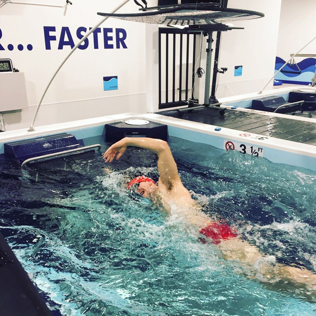 picture of Endless Pools swim training at SafeSplash SwimLabs