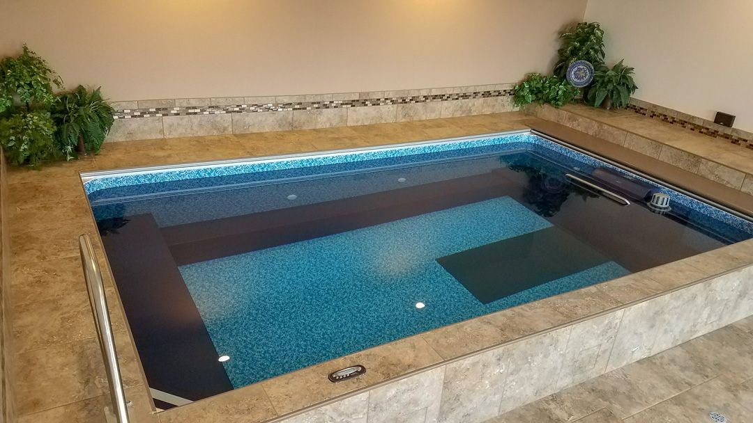 picture of Nancy's basement pool her her multiple sclerosis therapy