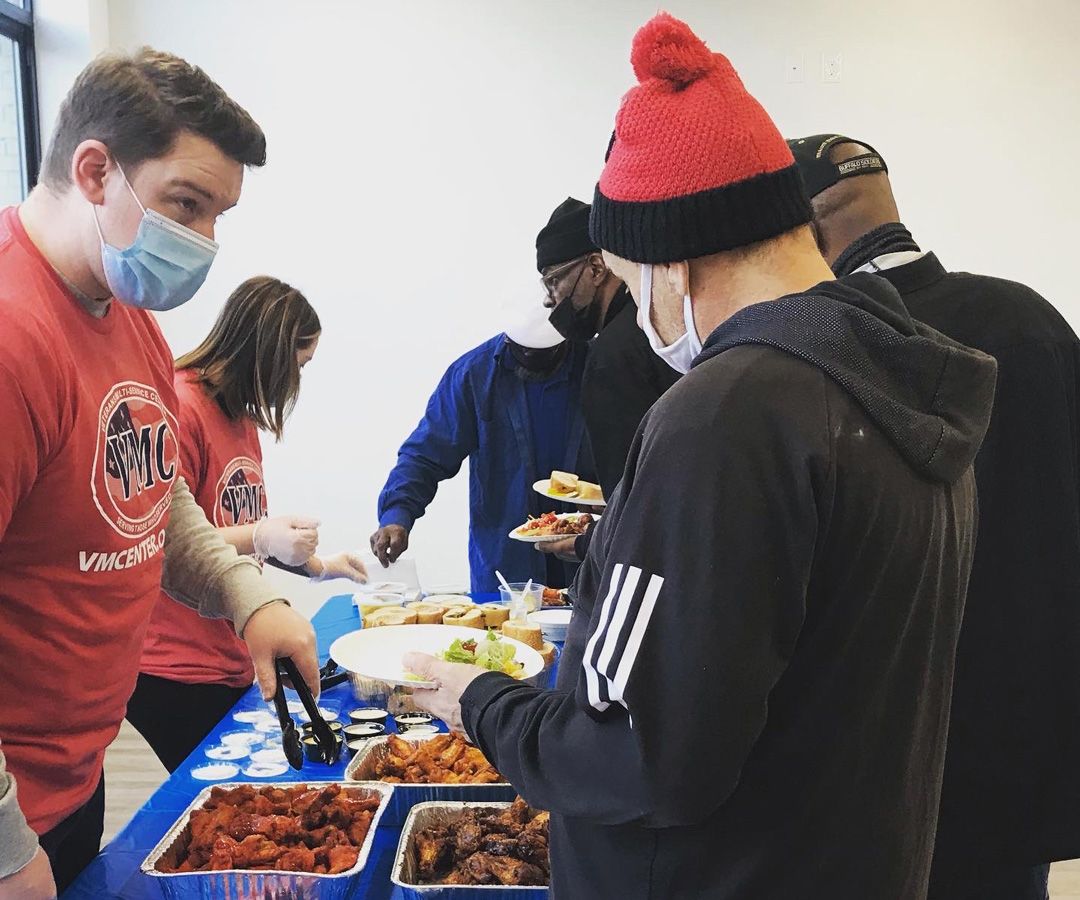 picture of free meals for veterans at the Veterans Multi-Service Center