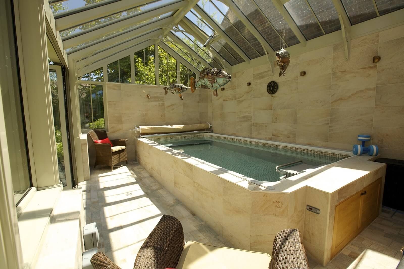 an Endless Pools conservatory in the U.K.