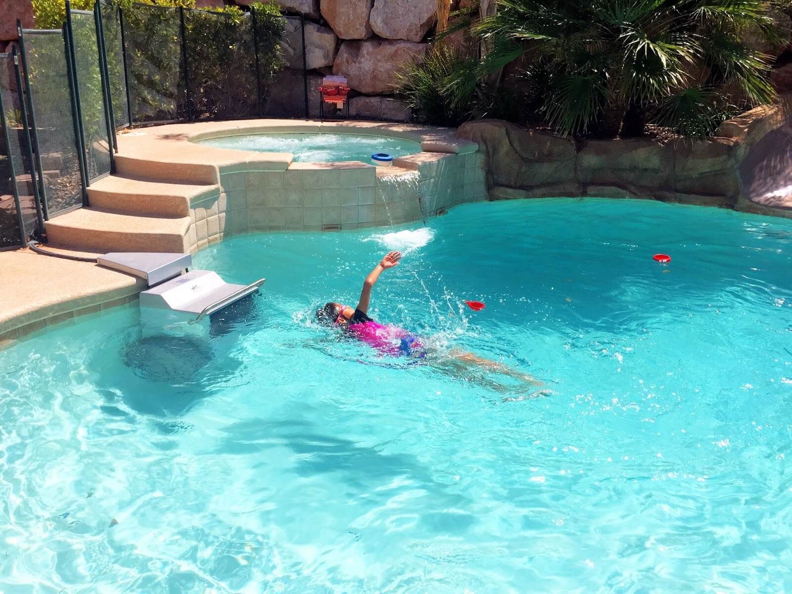 When Rod isn't triathlon training, his daughter enjoys the Endless Pools Fastlane