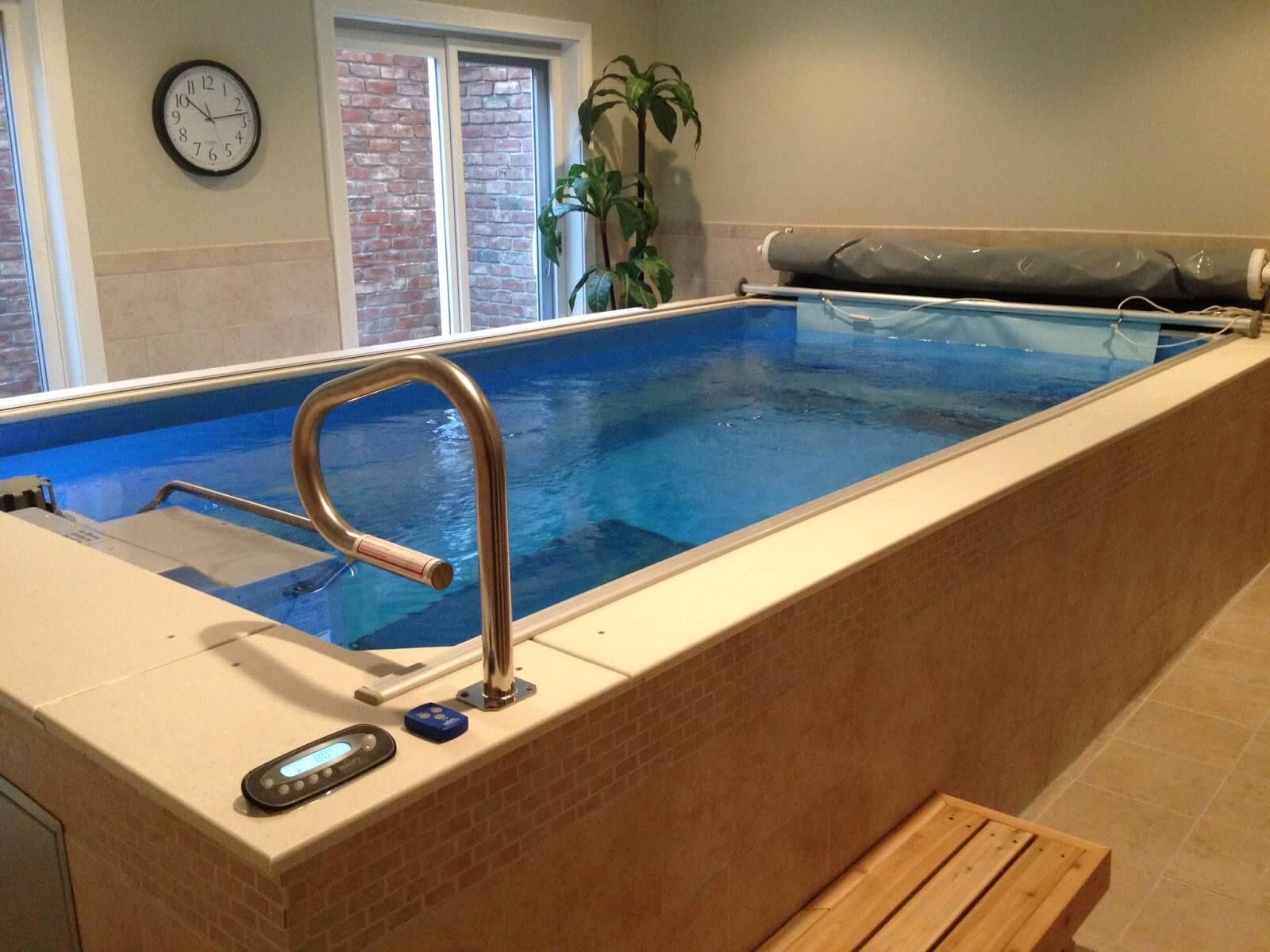 picture of an indoor Endless Pools swimming machine