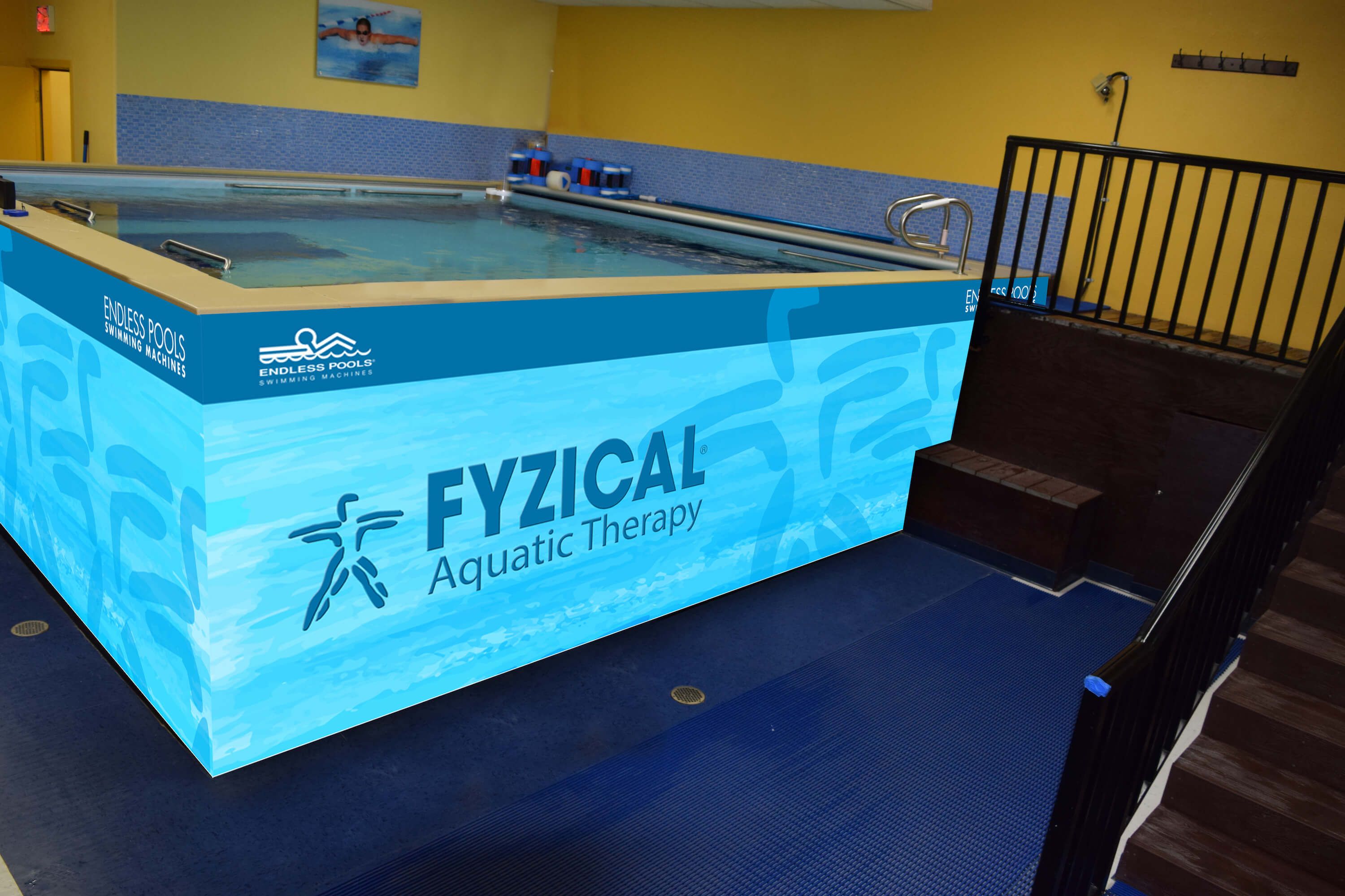 picture of a Dual Propulsion Endless Pool planned for FYZICAL aquatic therapy in Yuma