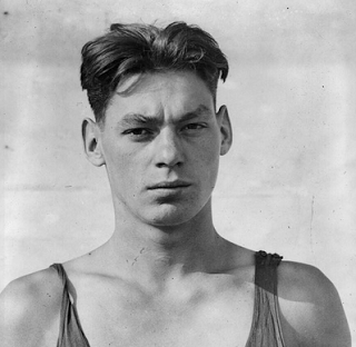 picture of competitive swimmer and Hollywood legend, Johnny Weissmuller