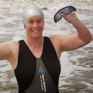 picture of Dr. Julie Bradshaw, open water swimmer