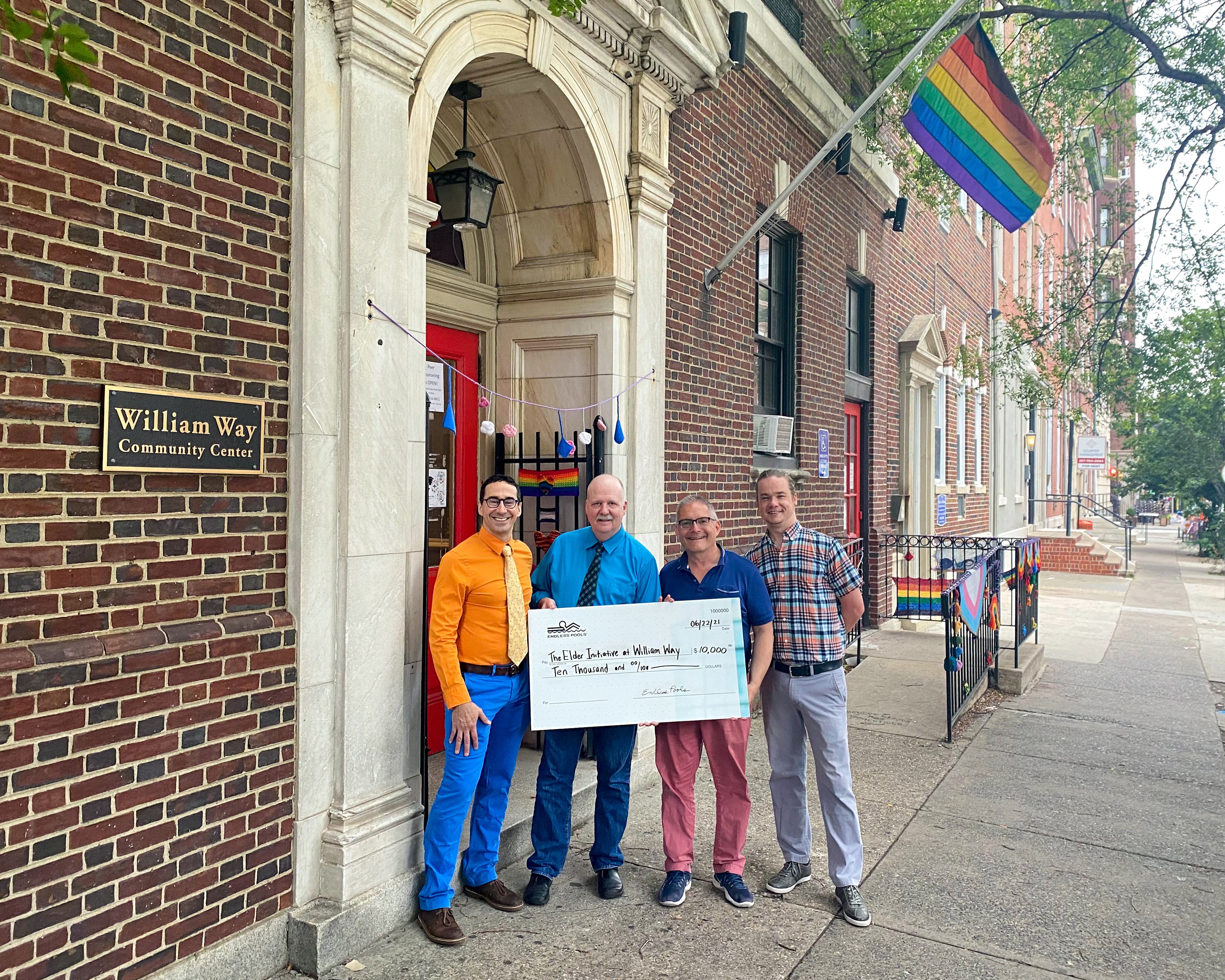 picture of Endless Pools donates $10,000 for Pride Month to the William Way Community Center