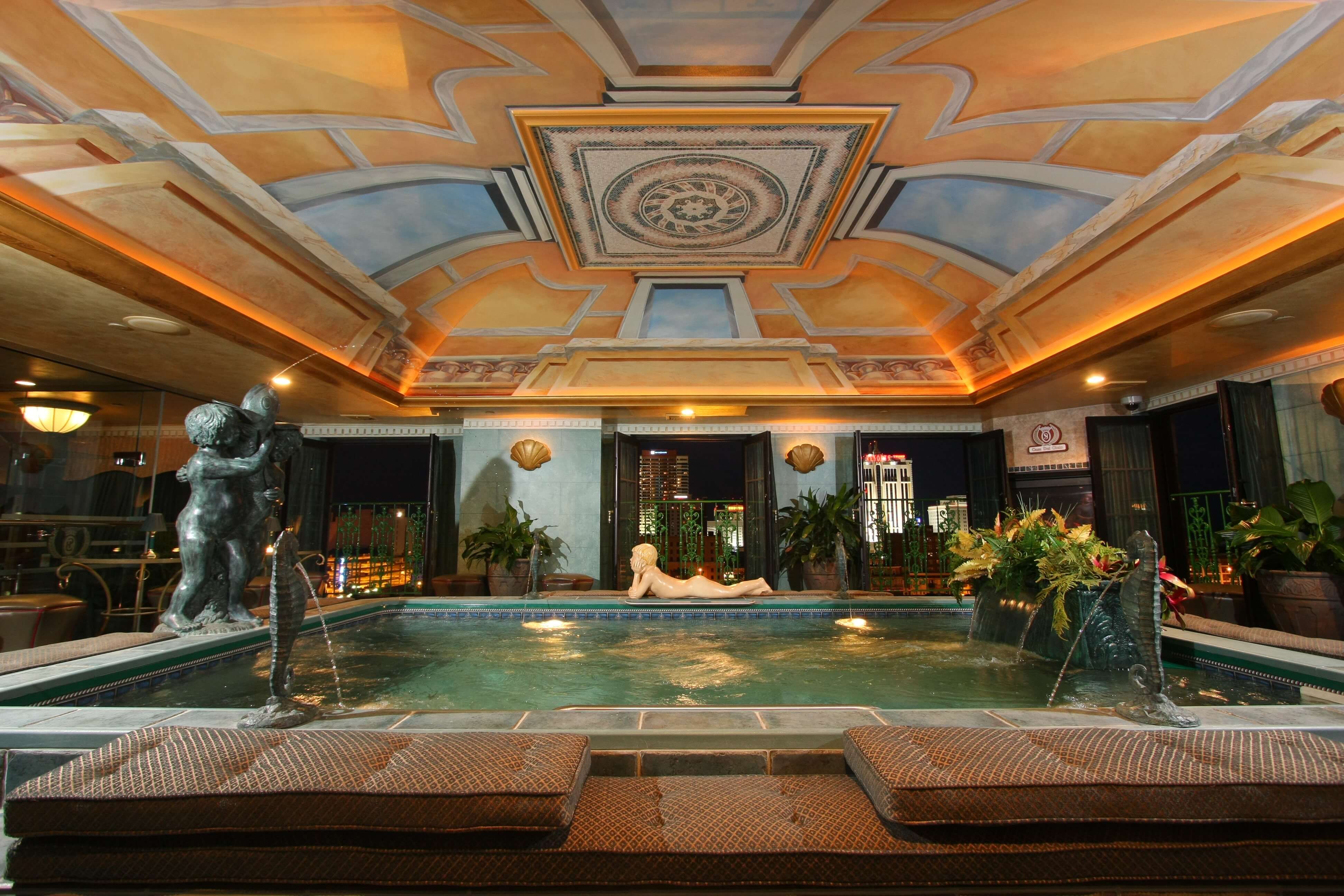 picture of a partially in-ground Endless Pool in an Atlantic City penthouse