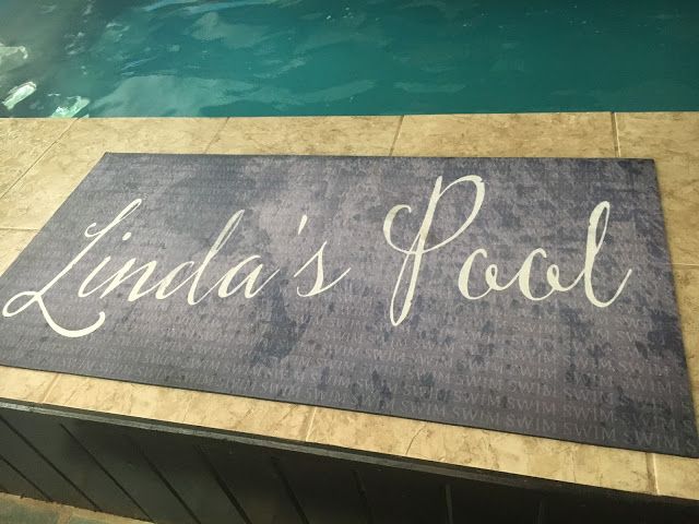 picture of The &quot;Linda's Pool&quot; mat at her Original Endless Pools swimming machine