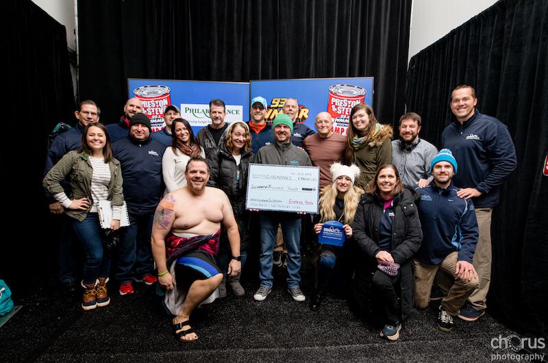 Endless Pools donates to Philabundance during WMMR's Camp Out for Hunger 2019