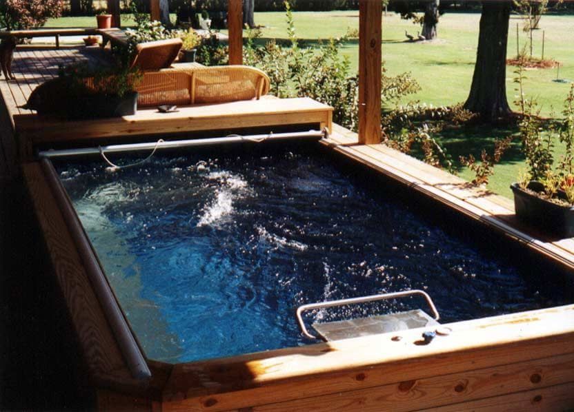 an Endless Pool used for aquatic therapy for chronic lower back pain relief