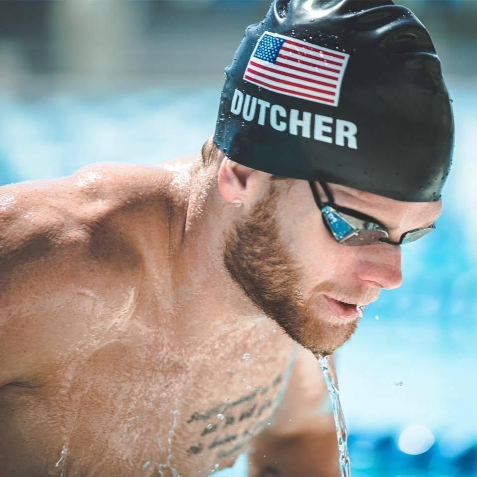picture of Paralympic swimmer Tye Dutcher in the swimming pool