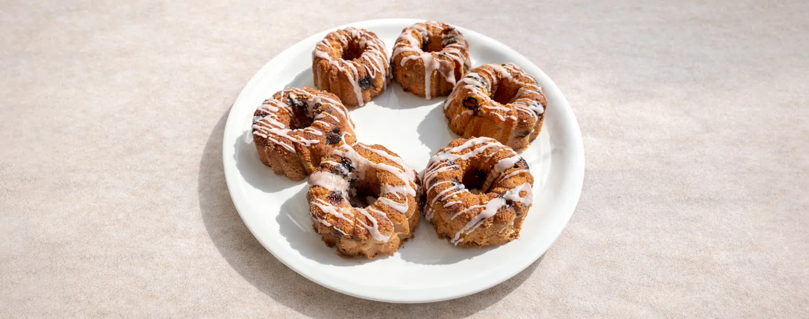 Sparkling Blueberry Bundt Cakes