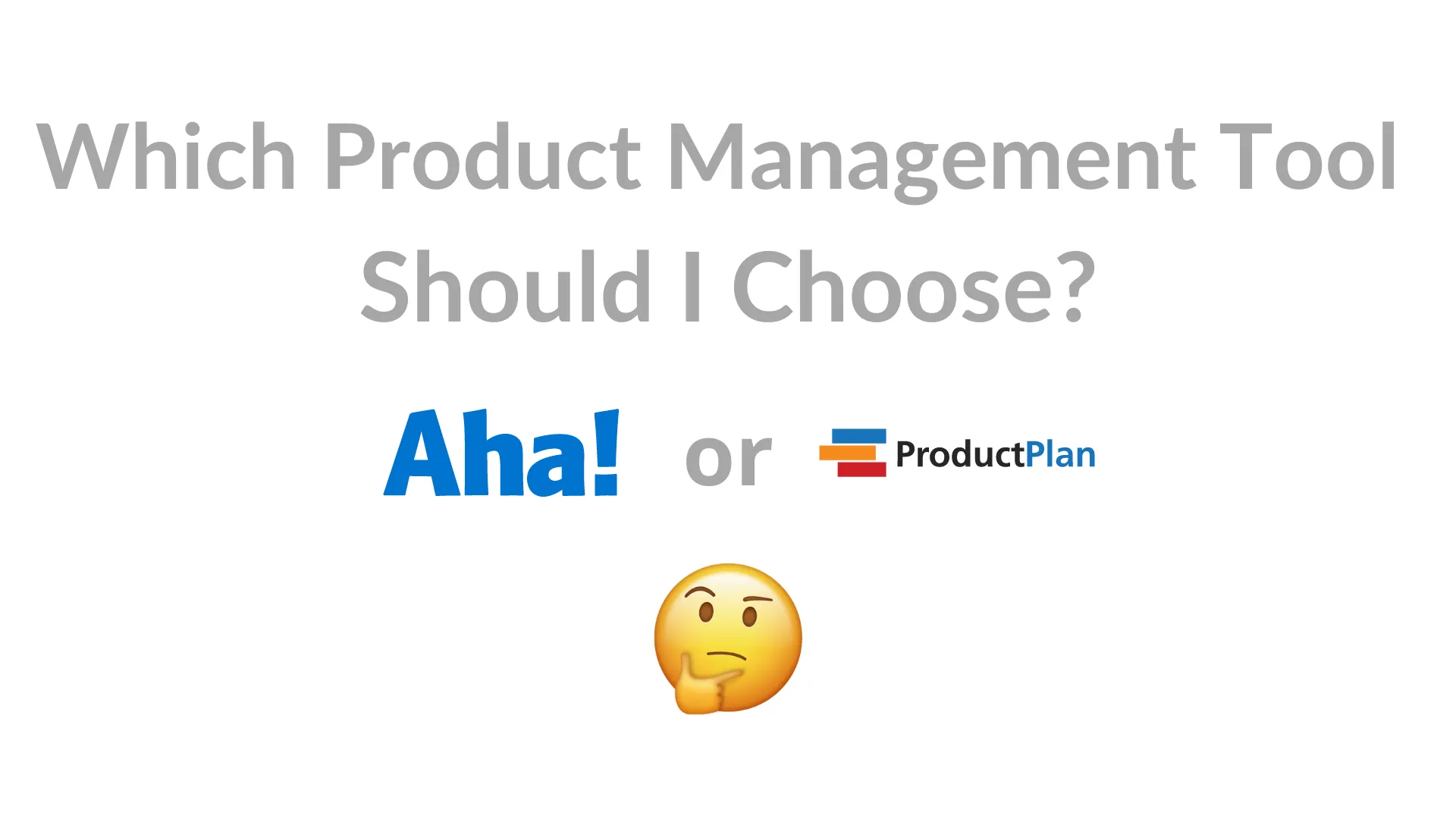 ProductPlan vs. Aha comparison with emoji