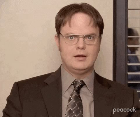 Gif of Dwight Schrute from the Office saying "I respond to Strong Leadership"
