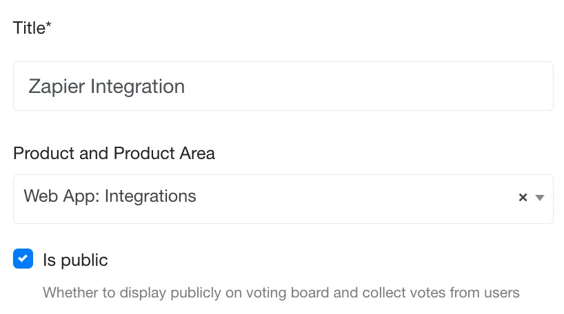 Hide Feature Requests on your voting board