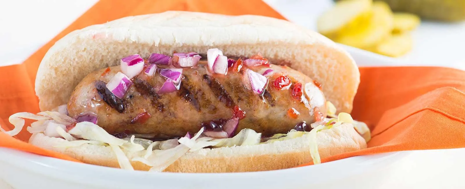 Grilled Sausages with Sweet Chili Sauce 
