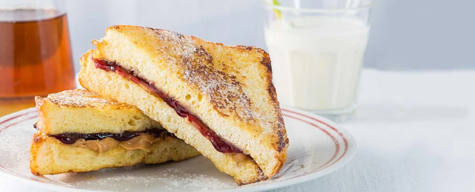 Peanut Butter and Jelly Stuffed French Toast 