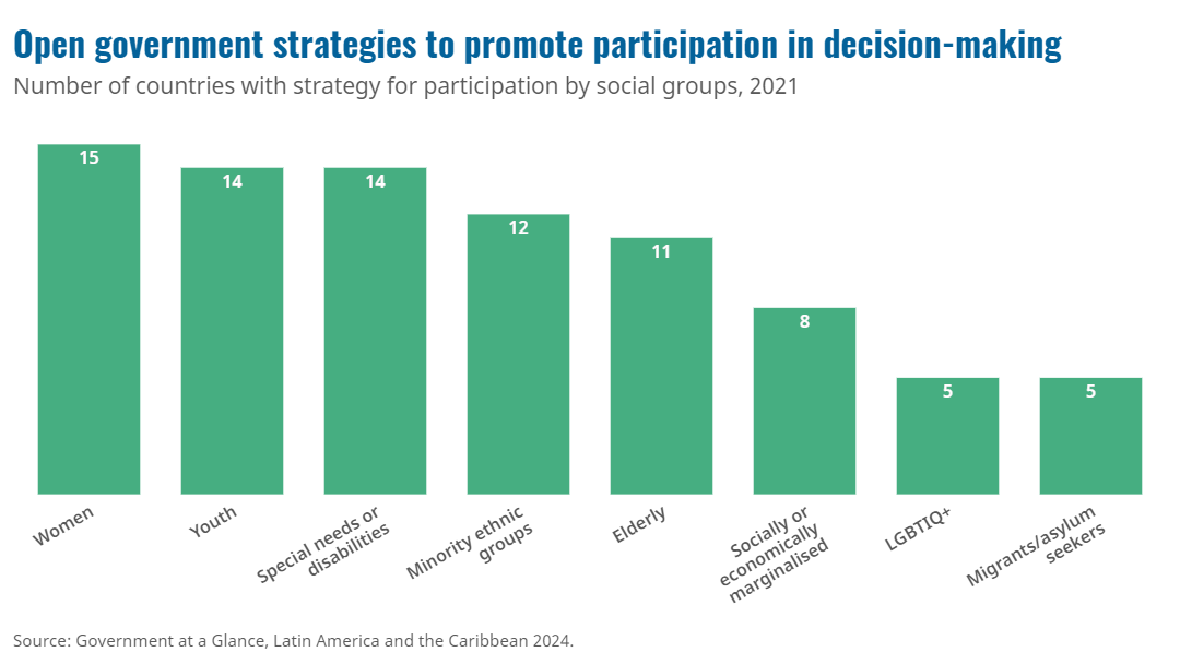 Open government strategies to promote participation in decision-making