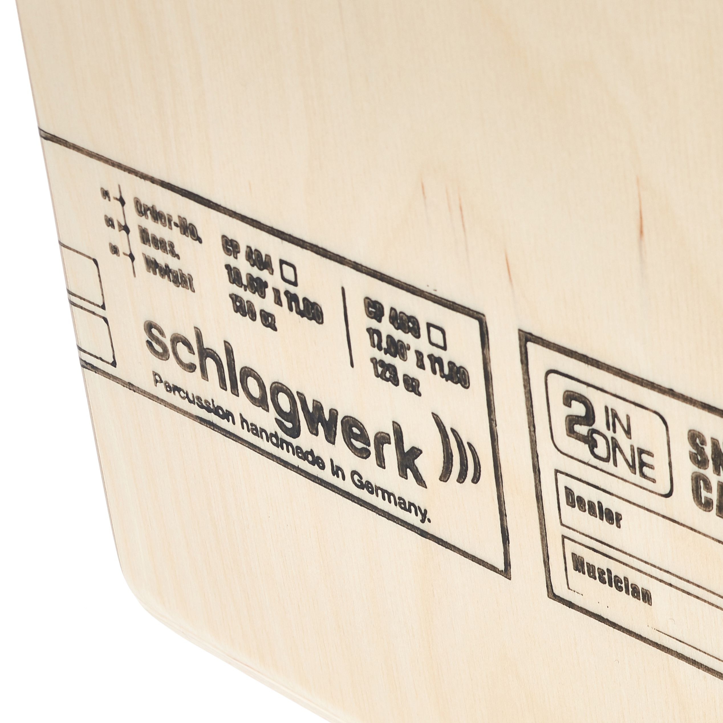 Cajon Schlagwerk CP404BLK 2 En 1 - Bouleau Noir, Large | Percussion, Cajon Avec Zone De Frappe
