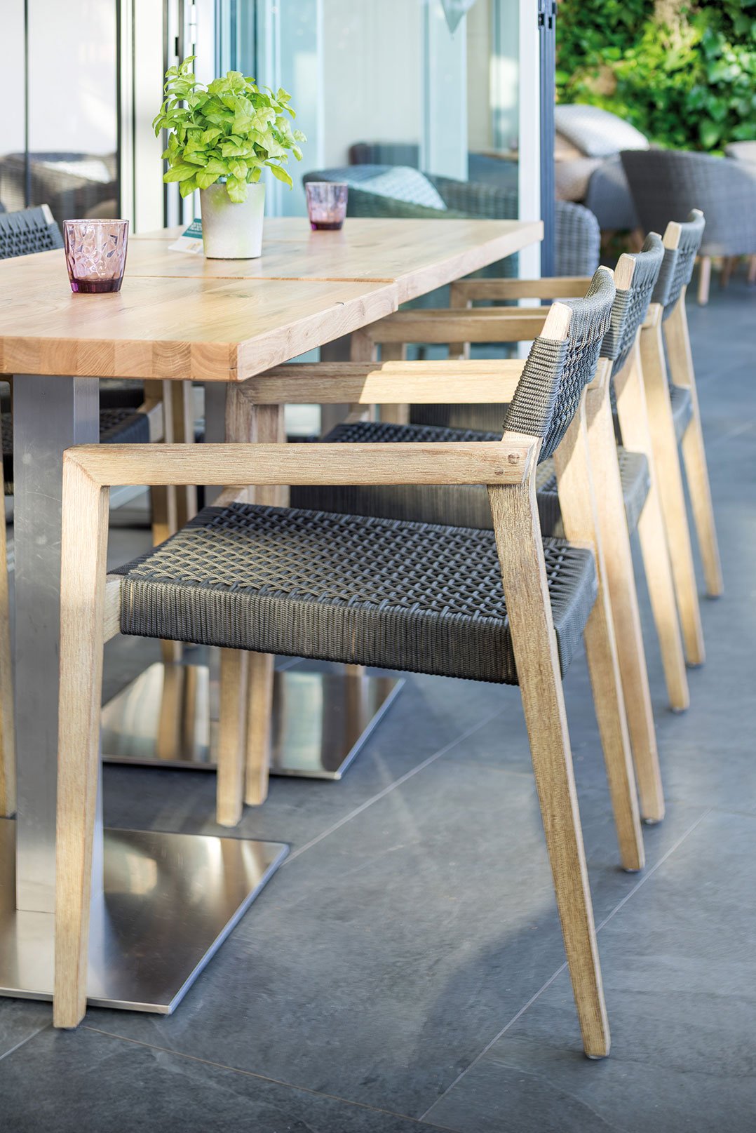 Outdoor Wickerwork chairs for your restaurant or hotel