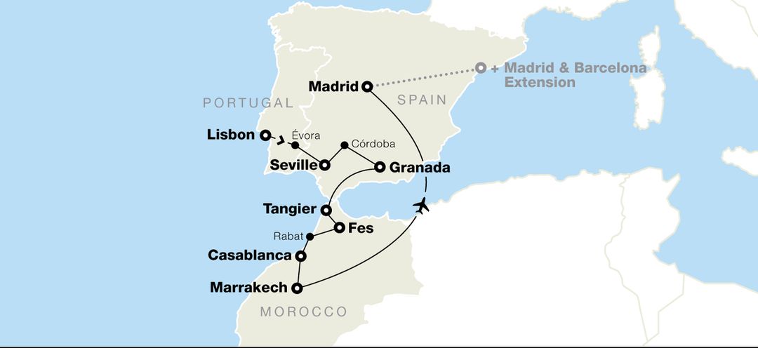 go ahead tours spain portugal morocco