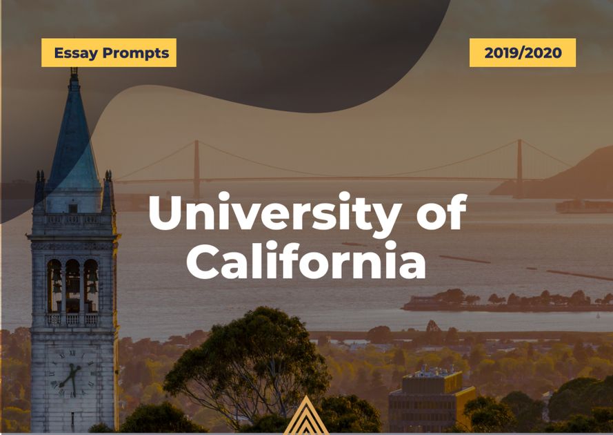 University of california essay prompts