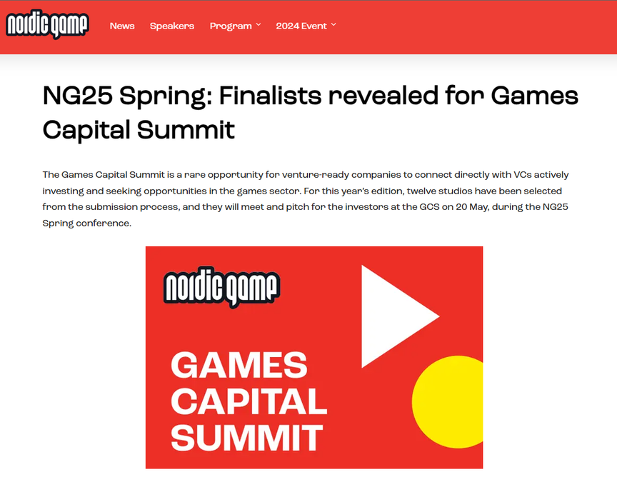 Atomontage selected as finalist in the Nordic Game Capital Summit