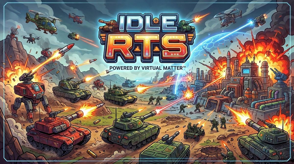 New game entirely made through virtualmatter.dev: Idle RTS