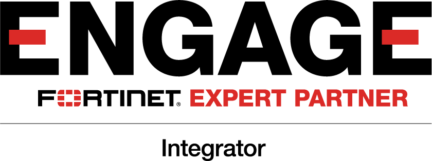 Fortinet Engage Integrator & SDWAN logos