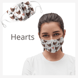 heart face mask design custom