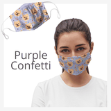 face mask custom purple birthday mask