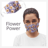 face mask custom flowers