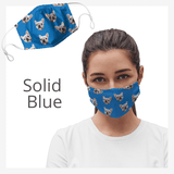 face mask custom blue