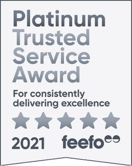 Platinum Trusted Service Award 2021 - For Consistently Delivering Excellence