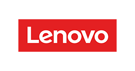 The Lenovo logo, seen as white text against a red rectangle.