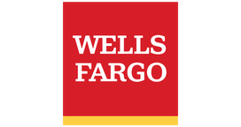 The Wells Fargo logo, white text on a red and yellow square.