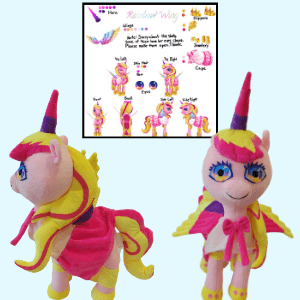 My little pony inspired plush commission