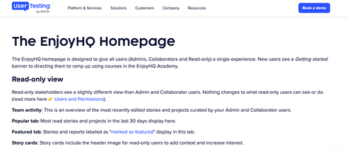 EnjoyHQ homepage