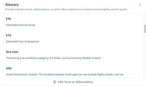 condens glossary