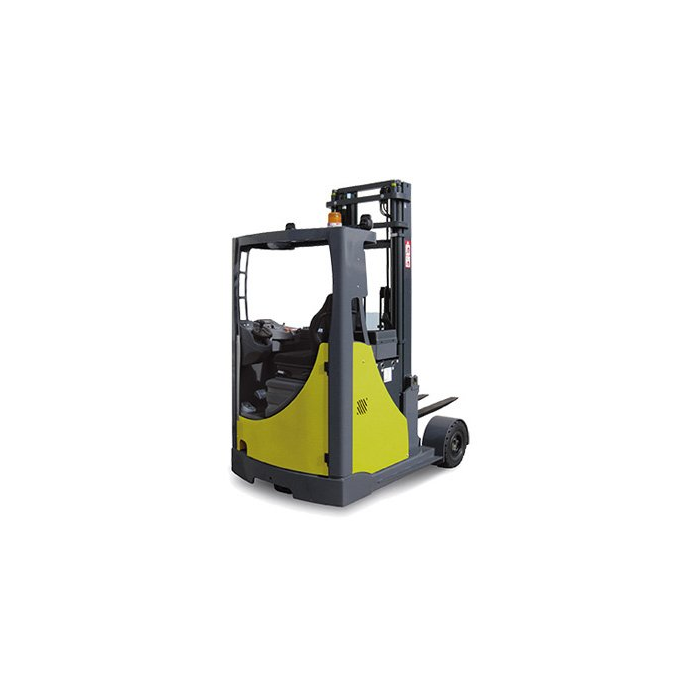 Yellow and black forklift