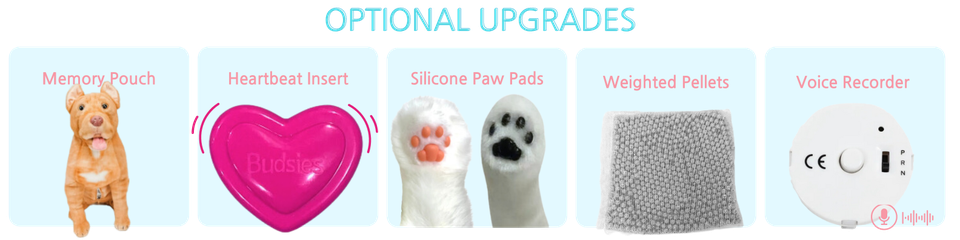 Custom pet plush upgrades